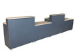 Thekenanlage Flex rollbar kunststoff grau und Dekorboard